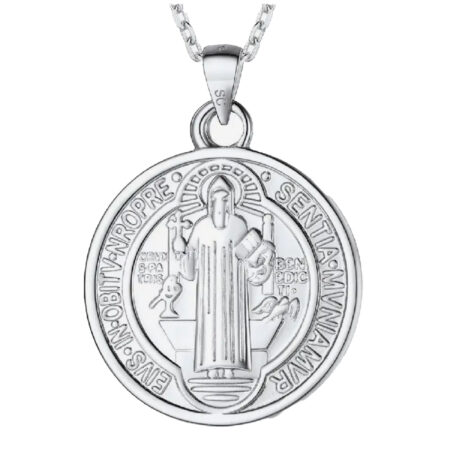 Sacred Journey Sterling Silver Saint Christopher Pendant Necklace