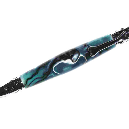 Handcrafted Blue Acrylic Pen