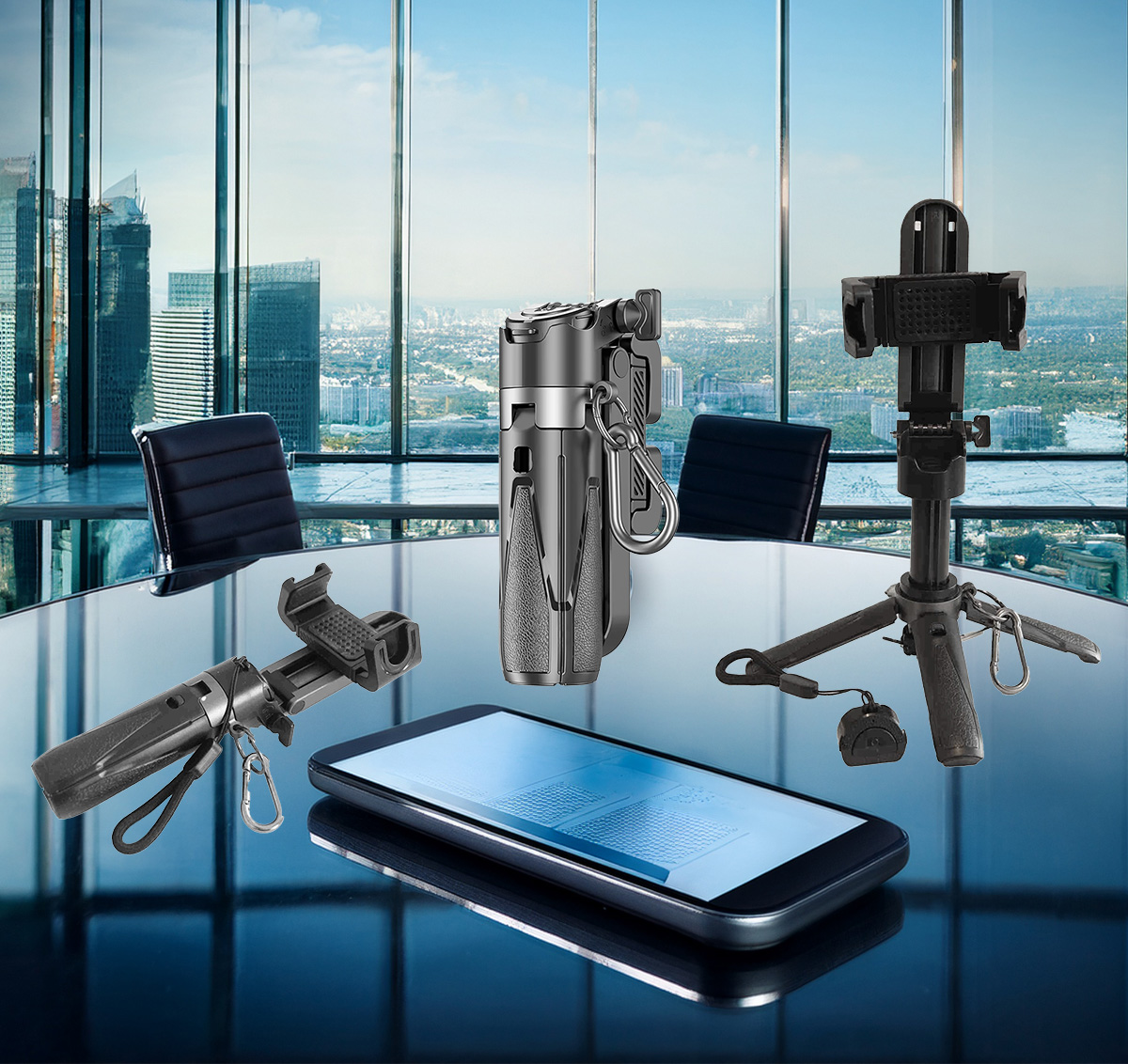 Mini Smart Foldable Bluetooth Aluminum and ABS Adjustable Tripod Stand 925ijewel.com
