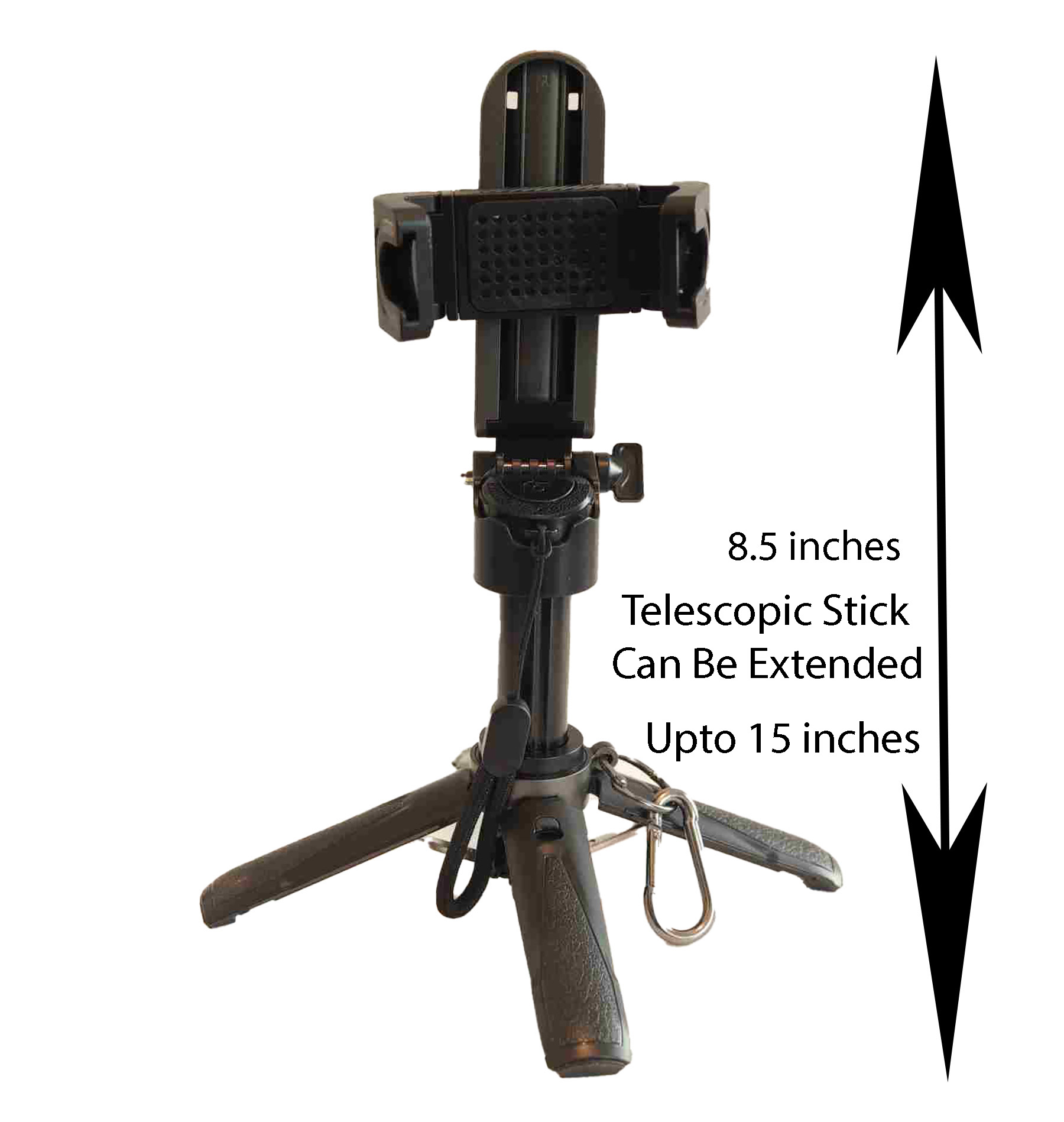 Mini Smart Foldable Bluetooth Aluminum and ABS Adjustable Tripod Stand 925ijewel.com