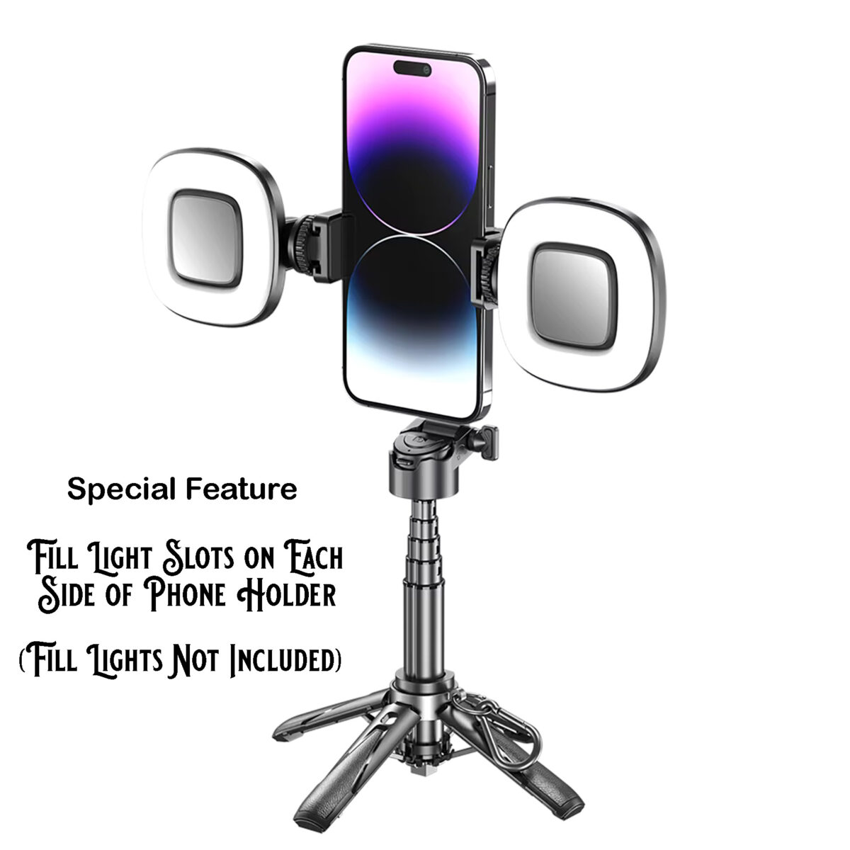 Mini Smart Foldable Bluetooth Aluminum Mini Smart Foldable Bluetooth Aluminum and ABS Adjustable Tripod Stand 925ijewel.com