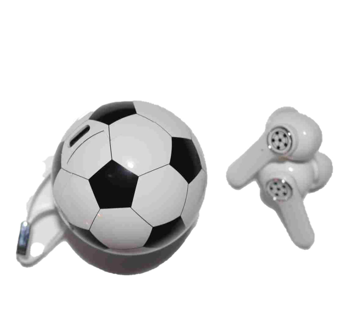 Bluetooth 5.1 Wireless Noise Cancelling Earbuds with HIFI Sound, Touch Control, IPX6 Waterproof, Soccer Ball Charging Case 925ijewel.com