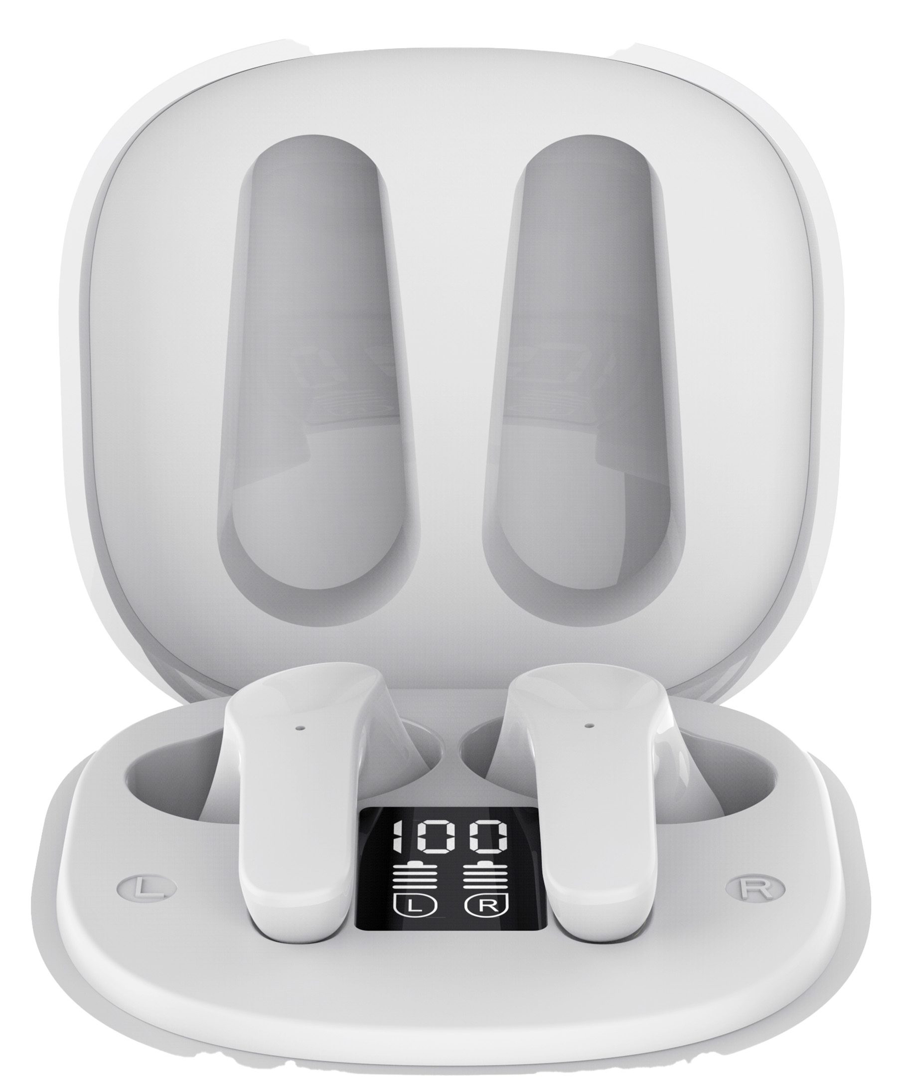 Bluetooth 5.3 Wireless Headset with Real-Time Language Translator – HIFI Sound, Lightweight White 925ijewel.com