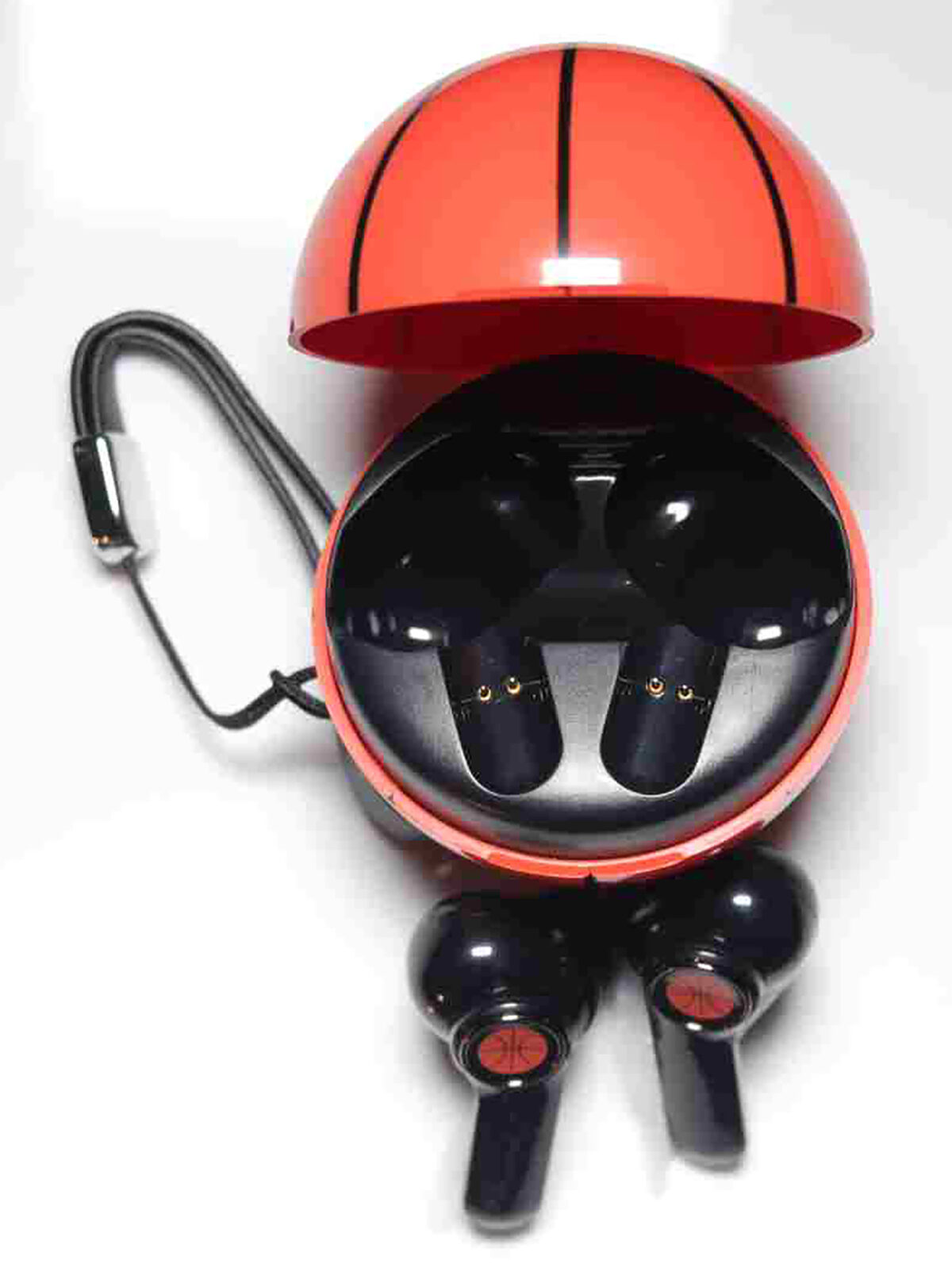 Bluetooth-Wireless-5.1-Noise-Cancelling-Earbuds-with-Basketball-Charging-Box 925ijewel.com