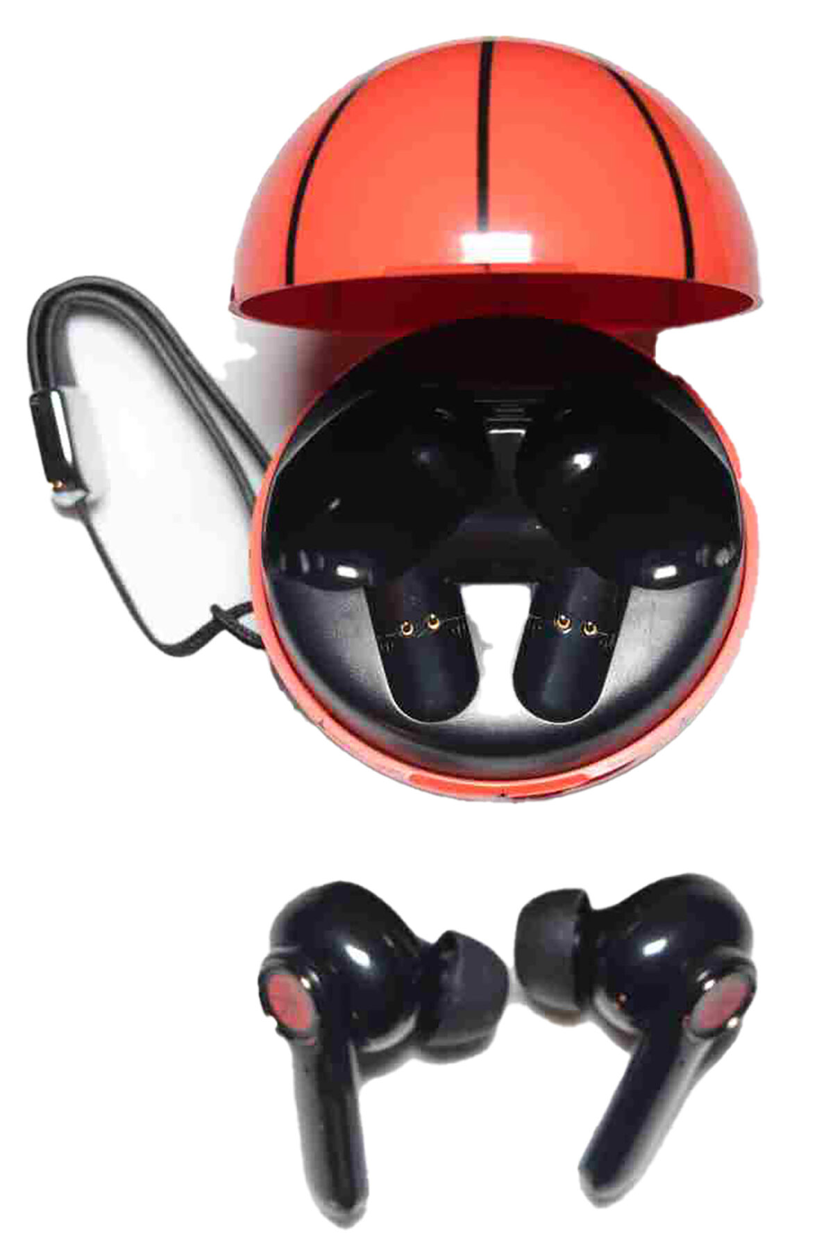 Bluetooth-Wireless-5.1-Noise-Cancelling-Earbuds-with-Basketball-Charging-Box 925ijewel.com