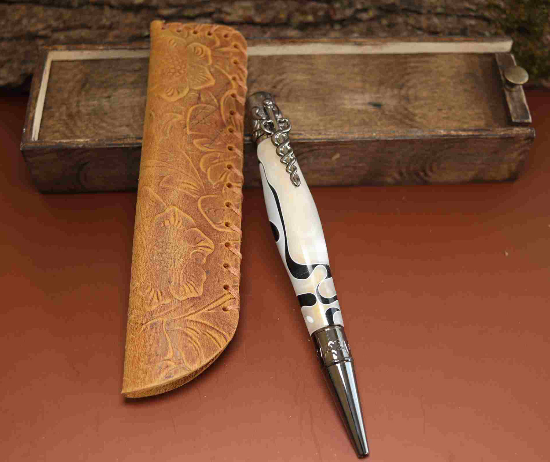 Handcrafted Medical Theme Pen White/Black 925ijewel.com
