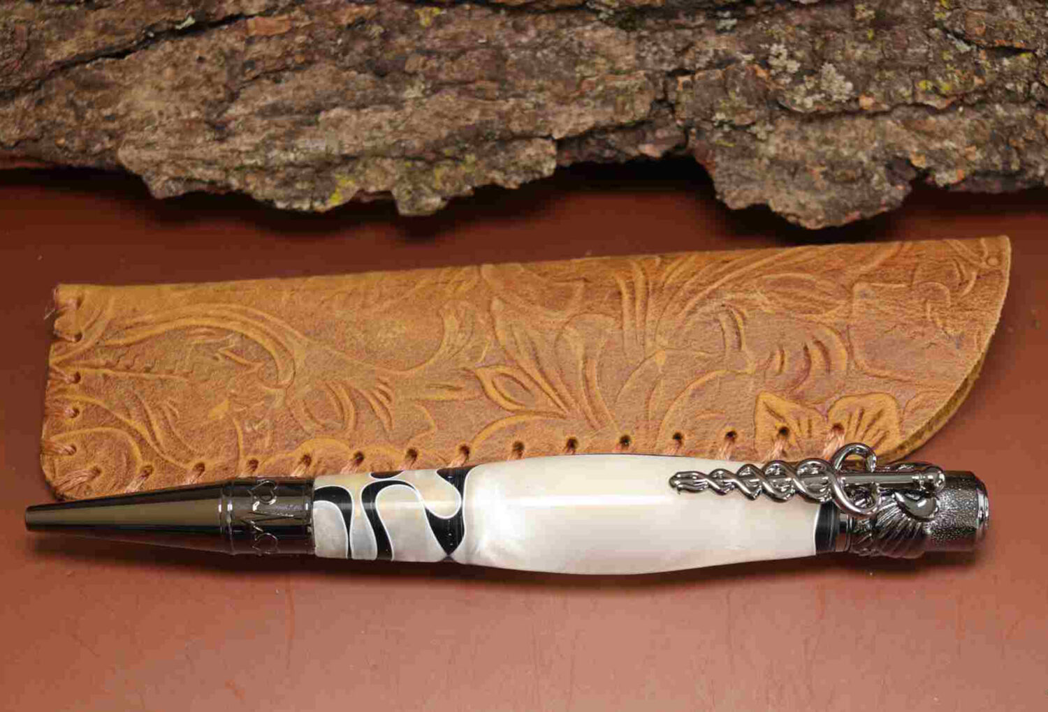 Handcrafted Medical Theme Pen White/Black 925ijewel.com