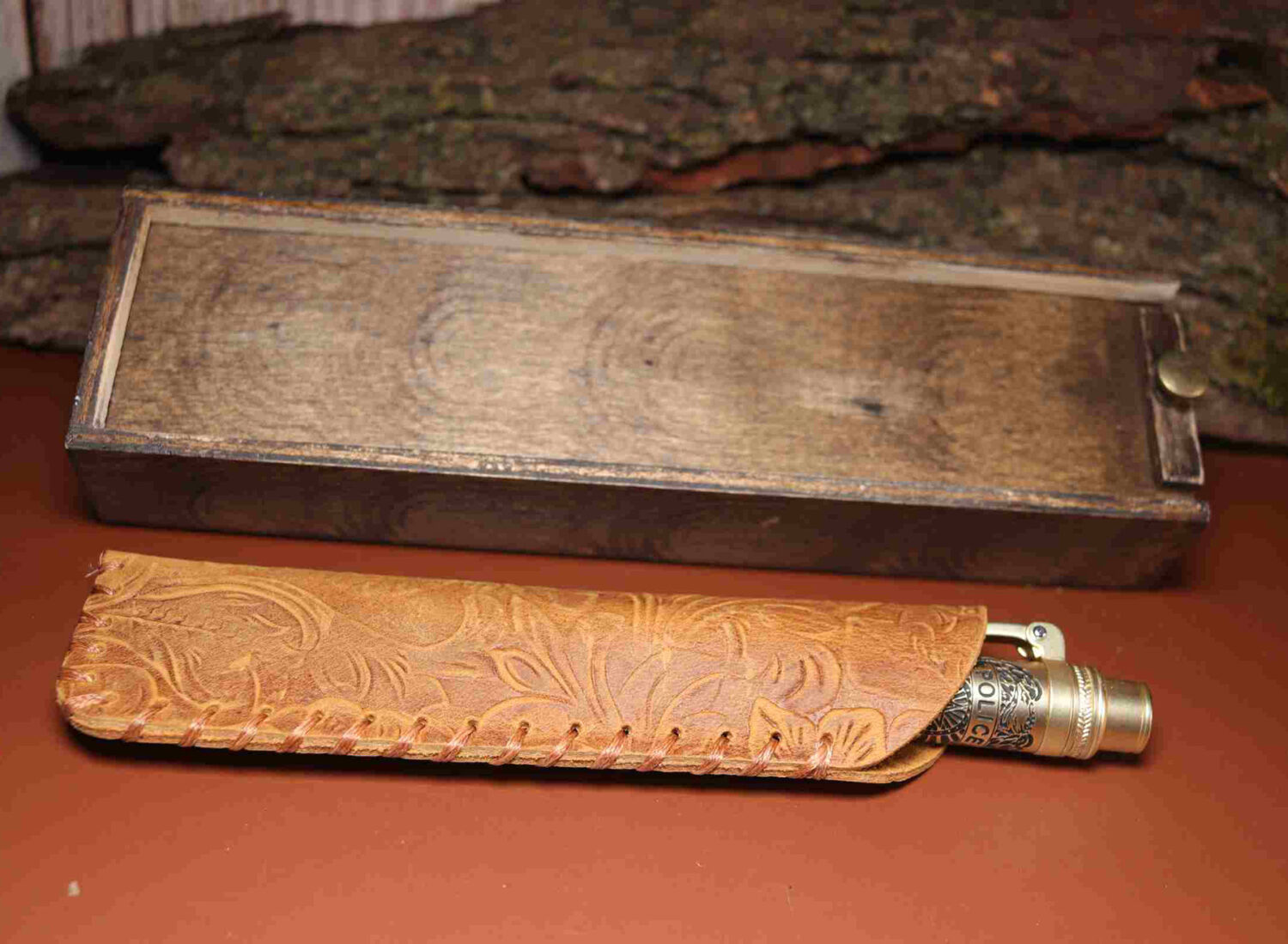 Handcrafted Police Theme Copper Color Acrylic Pen 925ijewel.com