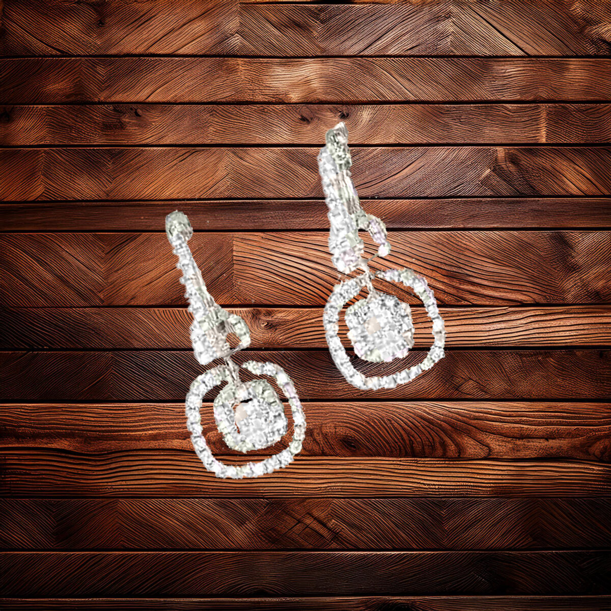 Sterling Silver Dangle Earrings 925ijewel.com