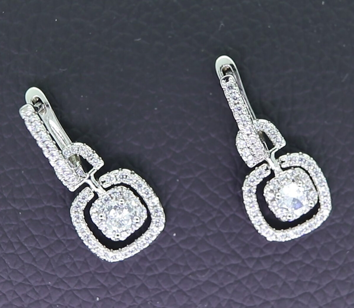 Sterling Silver Dangle Earrings 925ijewel.com