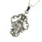 Sterling Silver Virgin Mary Pendant with Intricate Design and Italian 925ijewel.com