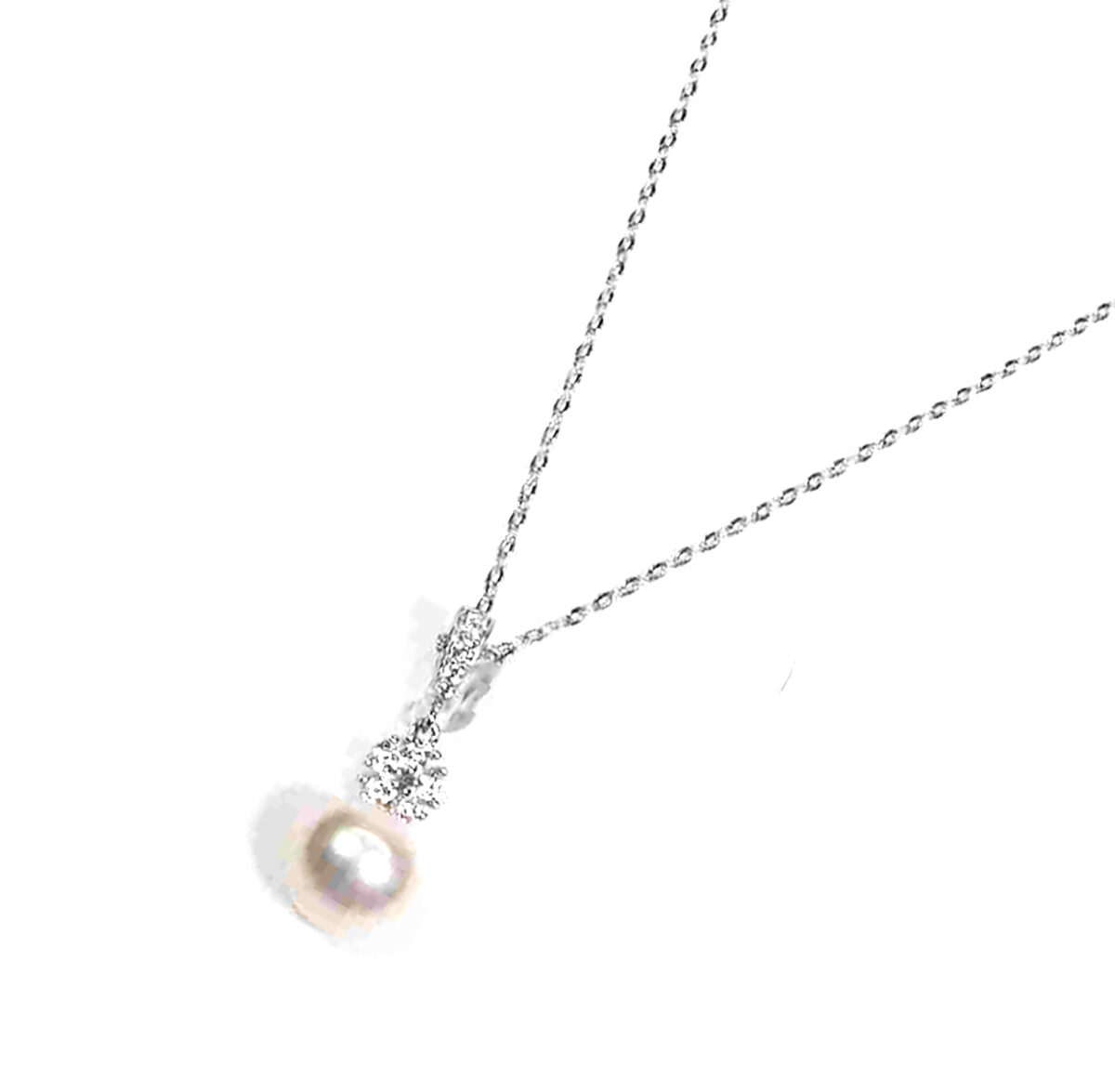Eternal Bloom Sterling Silver Freshwater Pearl Pendant. 925ijewel.com