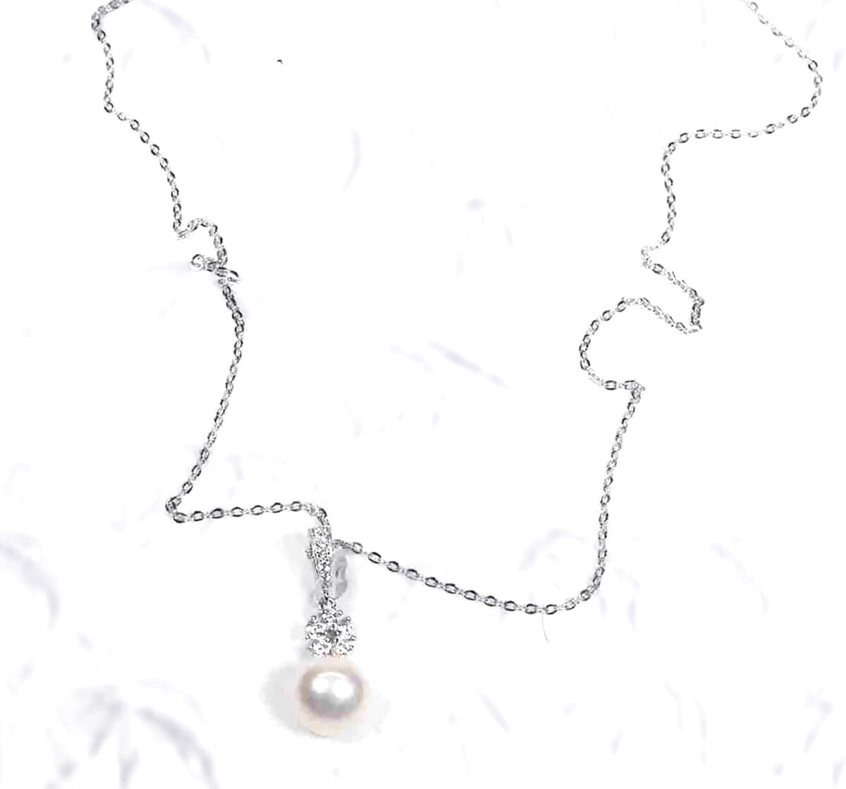 Eternal Bloom Sterling Silver Freshwater Pearl Pendant. 925ijewel.com