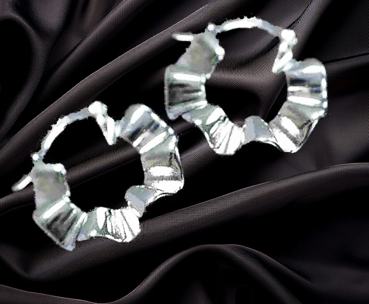 Timeless 17.5mm Hammered Sterling Silver Hoop Earrings – Elegant, Lightweight & Hypoallergenic Hoops 925ijewel.com