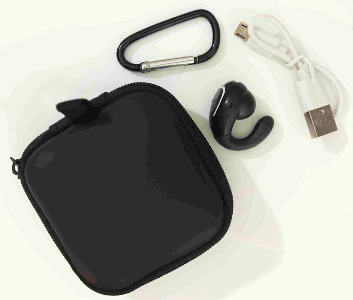 Next-Gen Black Bluetooth Ear-Clip Headset Noise Cancelling HD Mic Lightweight Design. 925ijewel.com